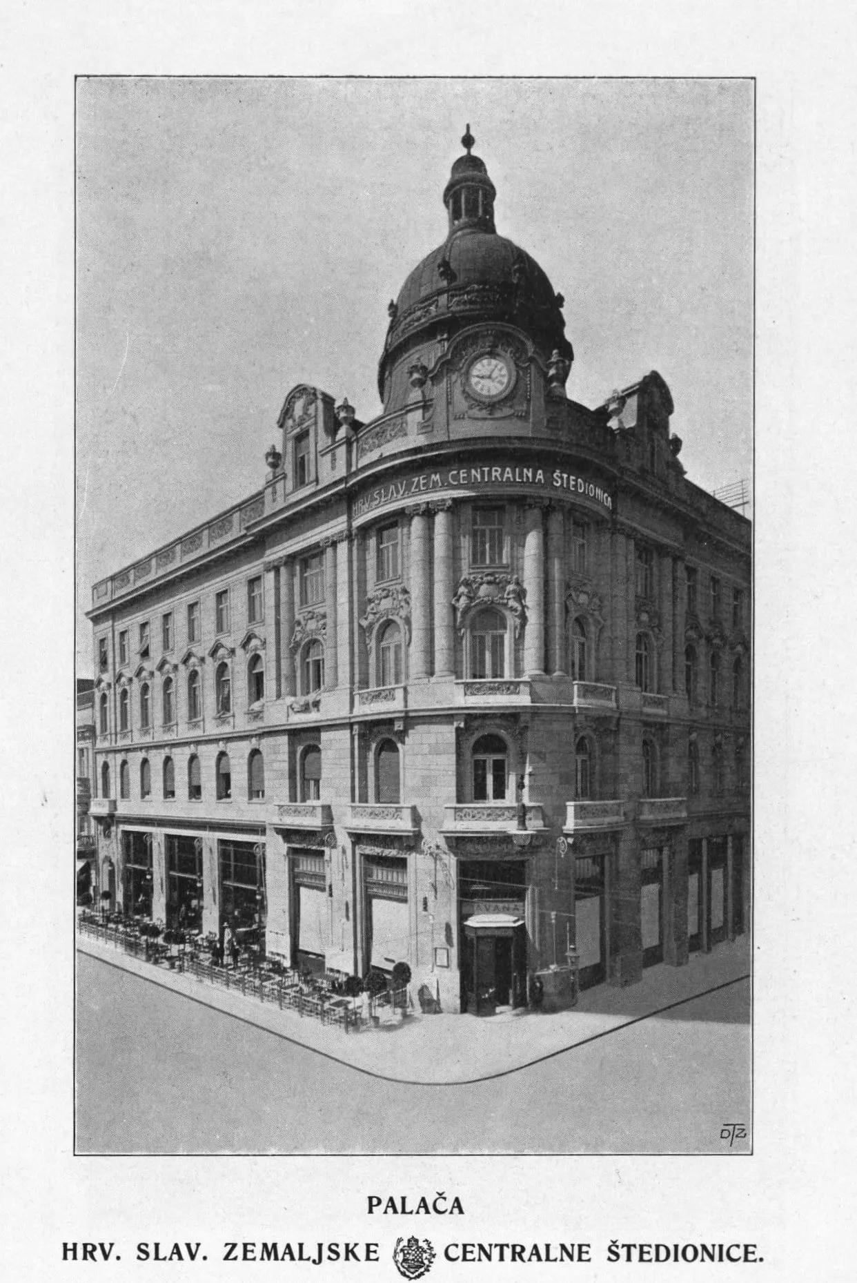 Restauracija Hrvatsko-slavonske zemaljske centralne štedionice na križanju Ilice i Gundulićeve